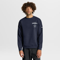 Dallas Cowboys Primetime Club Fleece Pullover Sweatshirt Navy