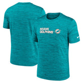 Miami Dolphins Big & Tall Primetime Reverse Play Velocity Performance T-Shirt Aqua