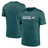 Philadelphia Eagles Big & Tall Primetime Reverse Play Velocity Performance T-Shirt Midnight Green