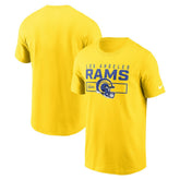 Los Angeles Rams Primetime Helmet Essential T-Shirt Gold
