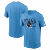 Tennessee Titans Primetime Helmet Essential T-Shirt Light Blue