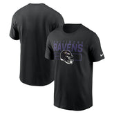 Baltimore Ravens Primetime Helmet Essential T-Shirt Black