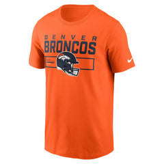 Denver Broncos Primetime Helmet Essential T-Shirt Orange