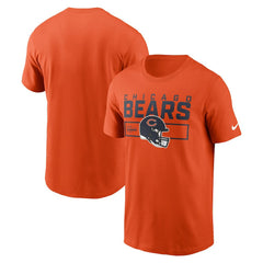 Chicago Bears Primetime Helmet Essential T-Shirt Orange