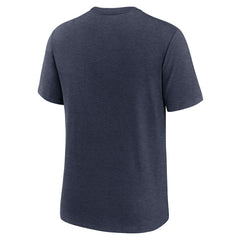 Chicago Bears Long Pass Tri-Blend T-Shirt Heather Navy