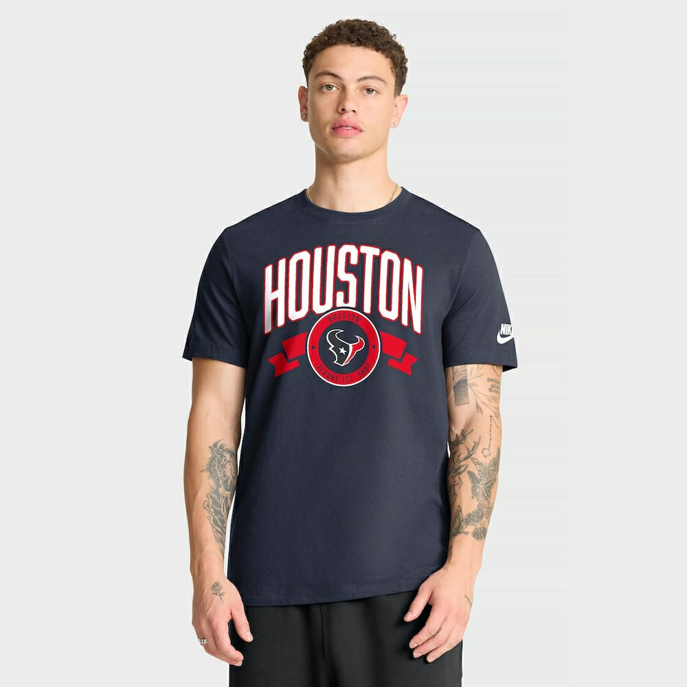 Houston Texans Rewind Front and Back Hit Essential T-Shirt Navy