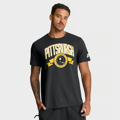 Pittsburgh Steelers Rewind Front and Back Hit Essential T-Shirt Black
