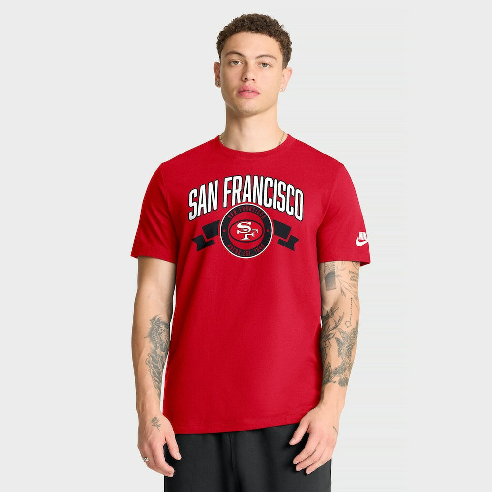 San Francisco 49ers Rewind Front and Back Hit Essential T-Shirt Scarlet