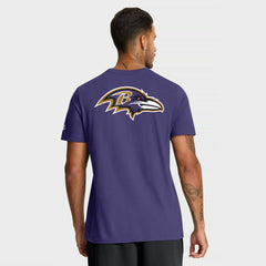 Baltimore Ravens Rewind Front and Back Hit Essential T-Shirt Purple
