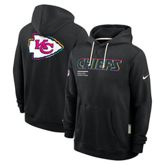 Kansas City Chiefs Tall 2025 NFL Crucial Catch Sideline Standard Issue Dri-FIT Hoodie Black