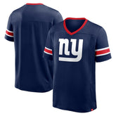 New York Giants Hometown Premium Hashmark V-Neck T-Shirt Navy