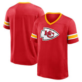 Kansas City Chiefs Hometown Premium Hashmark V-Neck T-Shirt Red