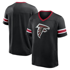 Atlanta Falcons Hometown Premium Hashmark V-Neck T-Shirt Black