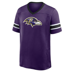 Baltimore Ravens Hometown Premium Hashmark V-Neck T-Shirt Purple