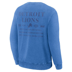 Detroit Lions Deep Route Pullover Sweatshirt Blue