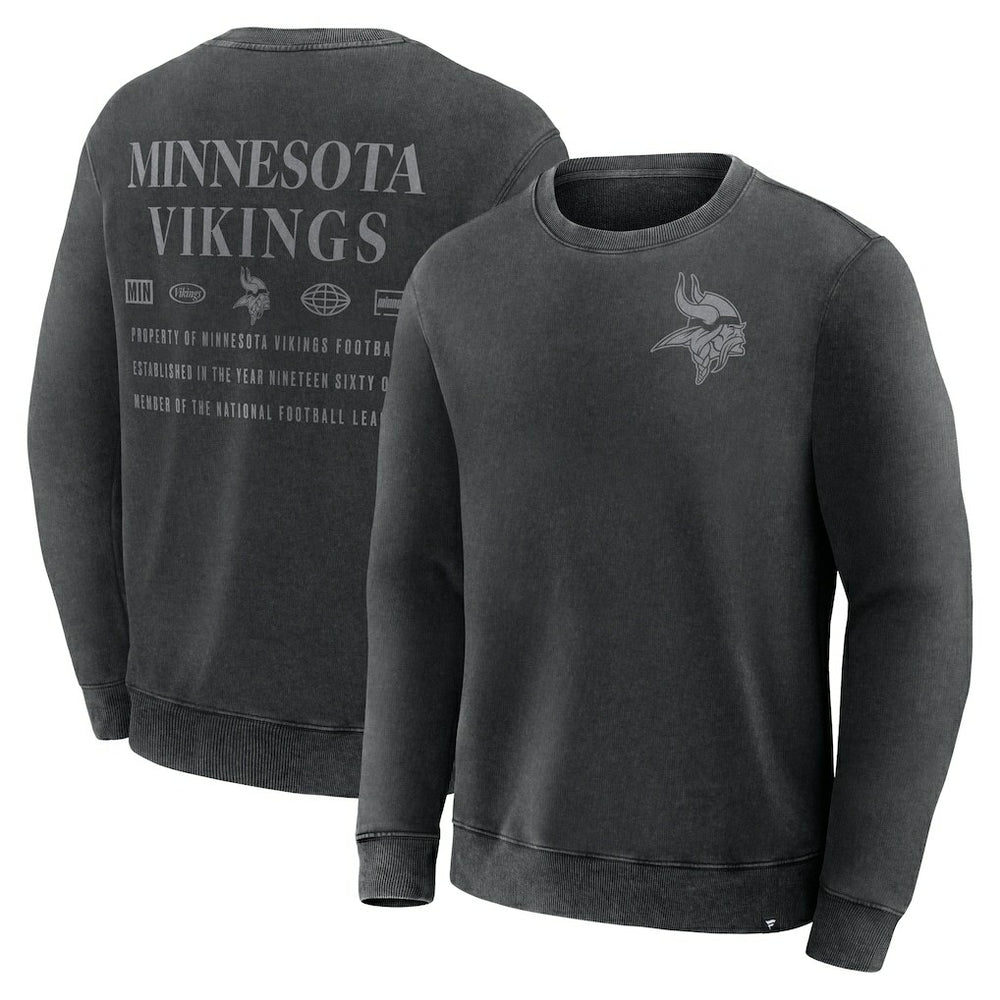 Minnesota Vikings Deep Route Pullover Sweatshirt Black