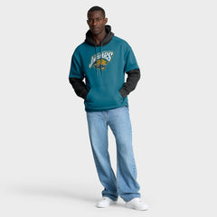 Jacksonville Jaguars Helmet Retro Pullover Hoodie Teal