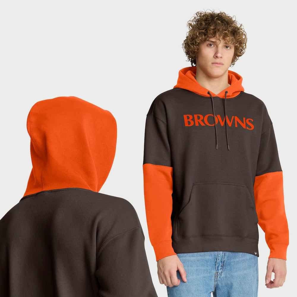 Cleveland Browns Helmet Retro Pullover Hoodie Brown