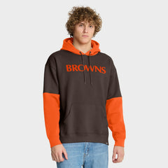 Cleveland Browns Helmet Retro Pullover Hoodie Brown
