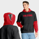 Atlanta Falcons Helmet Retro Pullover Hoodie Black
