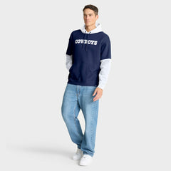 Dallas Cowboys Helmet Retro Pullover Hoodie Navy