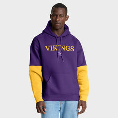 Minnesota Vikings Helmet Retro Pullover Hoodie Purple
