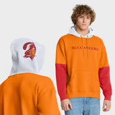 Tampa Bay Buccaneers Helmet Retro Pullover Hoodie Tan