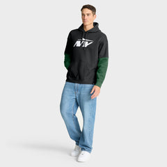New York Jets Helmet Alt Pullover Hoodie Black