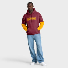 Washington Commanders Helmet Pullover Hoodie Burgundy