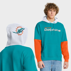 Miami Dolphins Helmet Pullover Hoodie Aqua