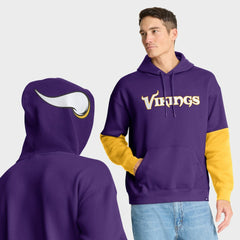 Minnesota Vikings Helmet Pullover Hoodie Purple