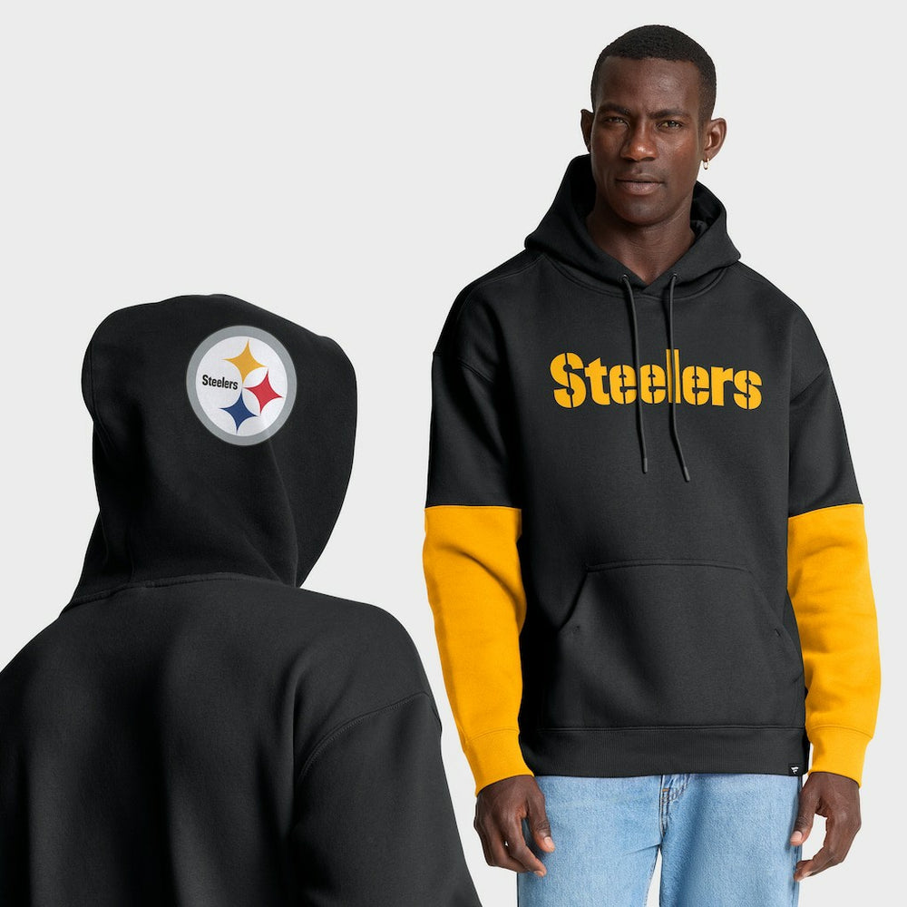 Pittsburgh Steelers Helmet Pullover Hoodie Black