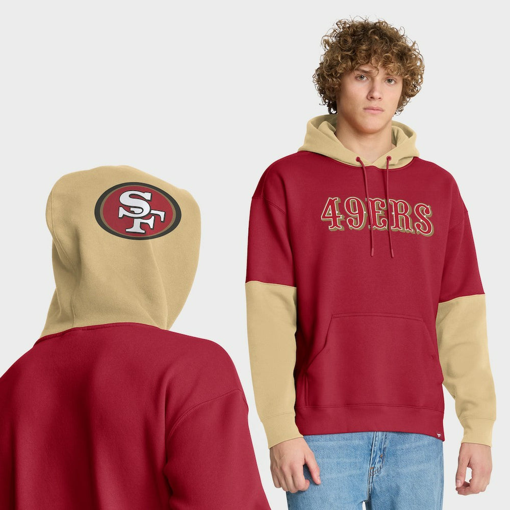 San Francisco 49ers Helmet Pullover Hoodie Scarlet