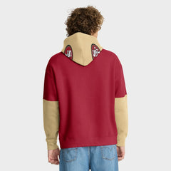 San Francisco 49ers Helmet Pullover Hoodie Scarlet