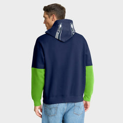 Seattle Seahawks Helmet Pullover Hoodie College Navy