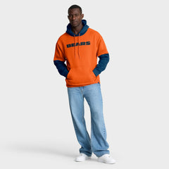 Chicago Bears Helmet Pullover Hoodie Orange