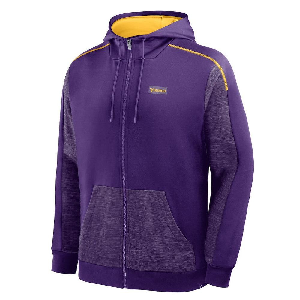 Minnesota Vikings Checkdown Pass Full-Zip Hoodie Purple