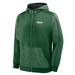 New York Jets Checkdown Pass Full-Zip Hoodie Green