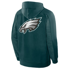 Philadelphia Eagles Checkdown Pass Full-Zip Hoodie Midnight Green