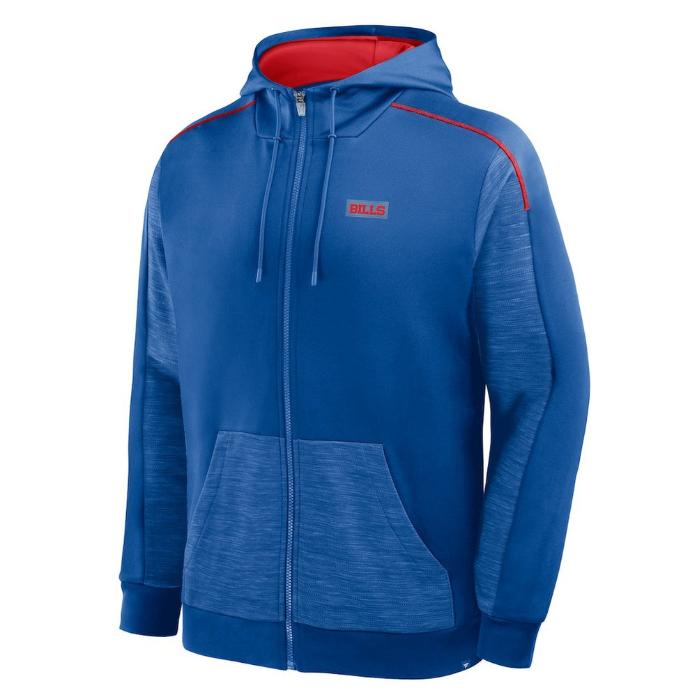 Buffalo Bills Checkdown Pass Full-Zip Hoodie Royal