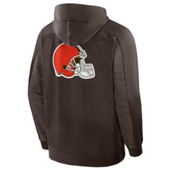 Cleveland Browns Checkdown Pass Full-Zip Hoodie Brown