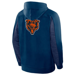 Chicago Bears Checkdown Pass Full-Zip Hoodie Navy