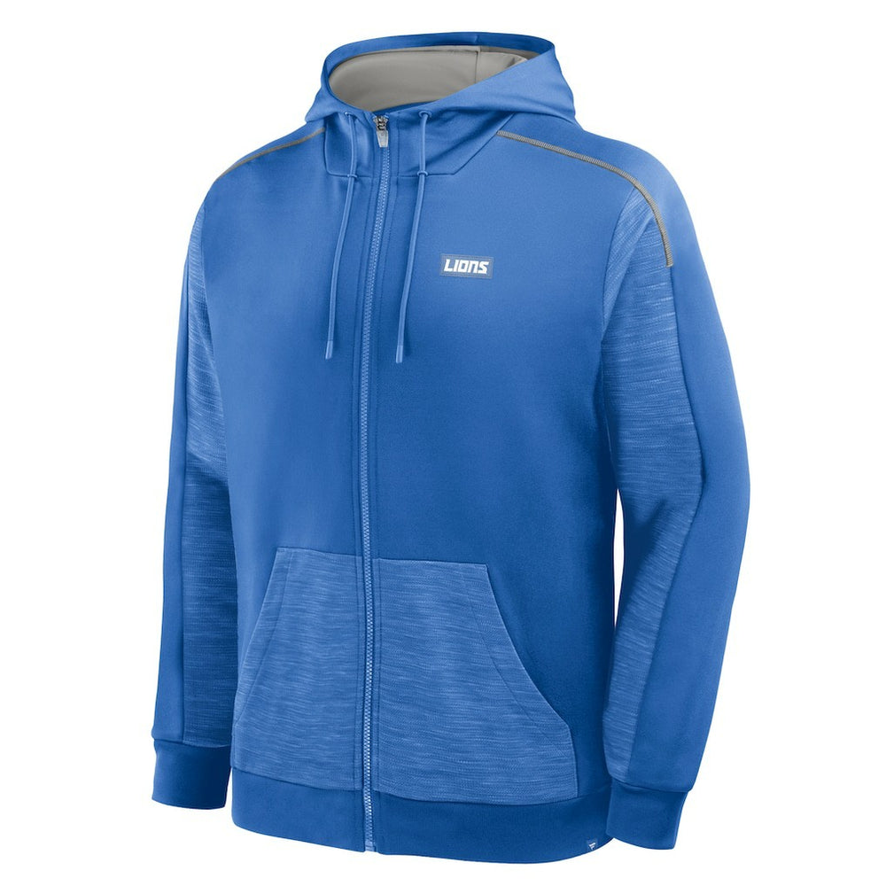 Detroit Lions Checkdown Pass Full-Zip Hoodie Blue