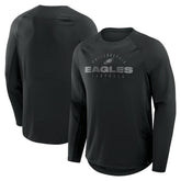 Philadelphia Eagles Coverage Scheme Long Sleeve T-Shirt Black