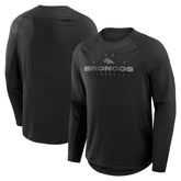 Denver Broncos Coverage Scheme Long Sleeve T-Shirt Black