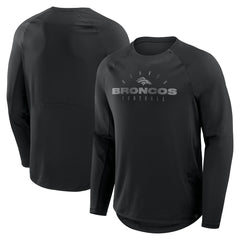 Denver Broncos Coverage Scheme Long Sleeve T-Shirt Black