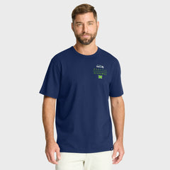 Seattle Seahawks Passing Pocket Legacy T-Shirt College Navy