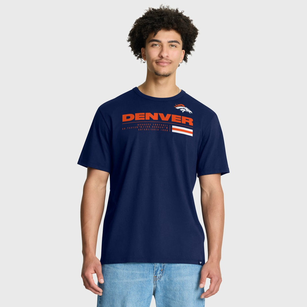 Denver Broncos Chop Block Legacy T-Shirt Navy