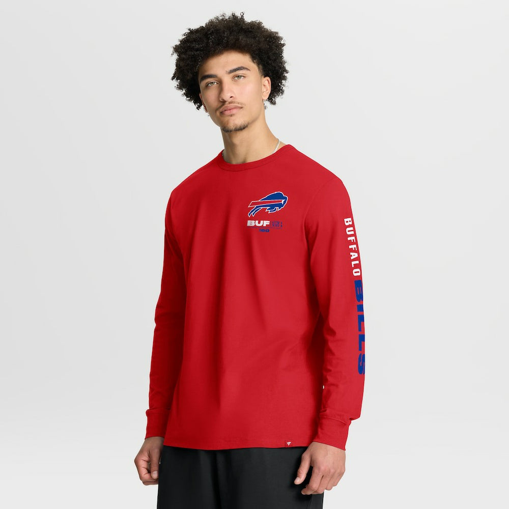 Buffalo Bills Clock Management Legacy Long Sleeve T-Shirt Red