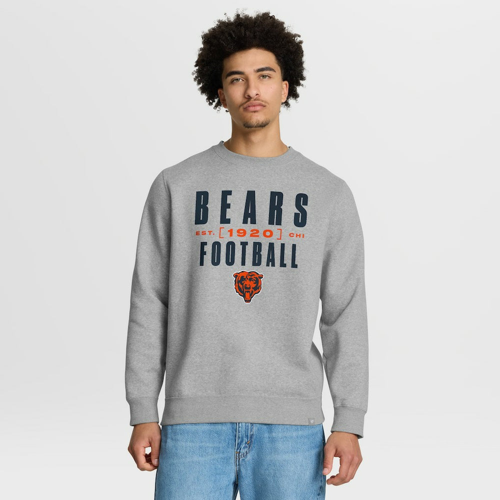 Chicago Bears Powerful Throw Legacy Pullover Sweatshirt Heather Gray
